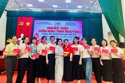 TRƯỜNG MẦM NON TRẦN HƯNG ĐẠO VƯỢT CHỈ TIÊU TRONG NGÀY HỘI HIẾN MÁU TÌNH NGUYỆN XÃ TRẦN THƯƠNG 2026