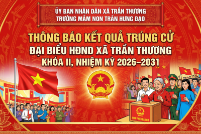 ỦY BAN BẦU CỬ XÃ TRẦN THƯƠNG THÔNG BÁO TRÚNG CỬ ĐẠI BIỂU HĐND XÃ TRẦN THƯƠNG KHÓA II, NHIỆM KỲ 2026-2031