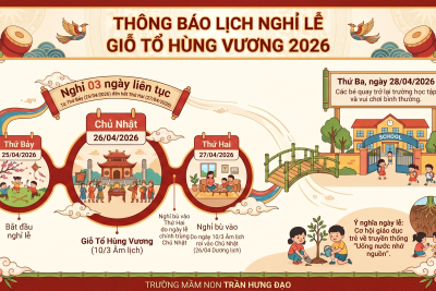 THÔNG BÁO LỊCH NGHỈ LỄ GIỖ TỔ HÙNG VƯƠNG (10/3 ÂM LỊCH) NĂM 2026
